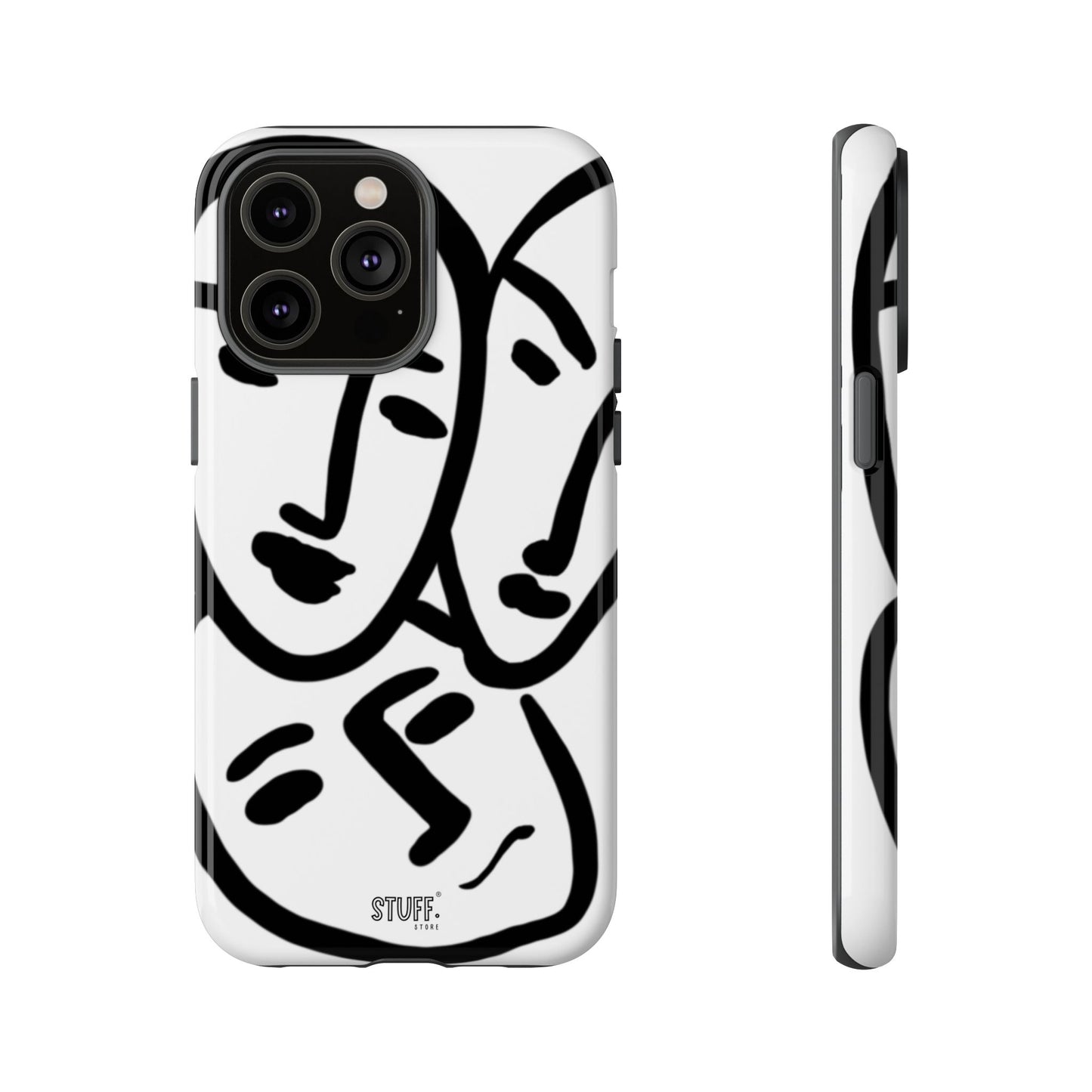 Les Trois Visages | Coque résistante double protection — inspiration Matisse