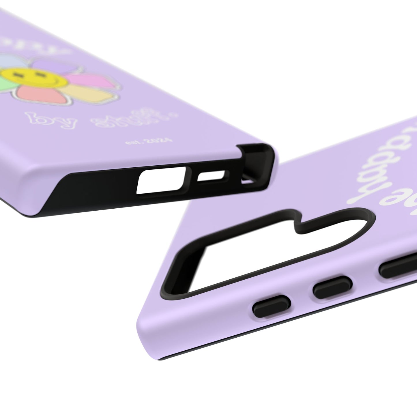 Be Happy Case | Coque résistante double protection avec Design Fleur Colorée