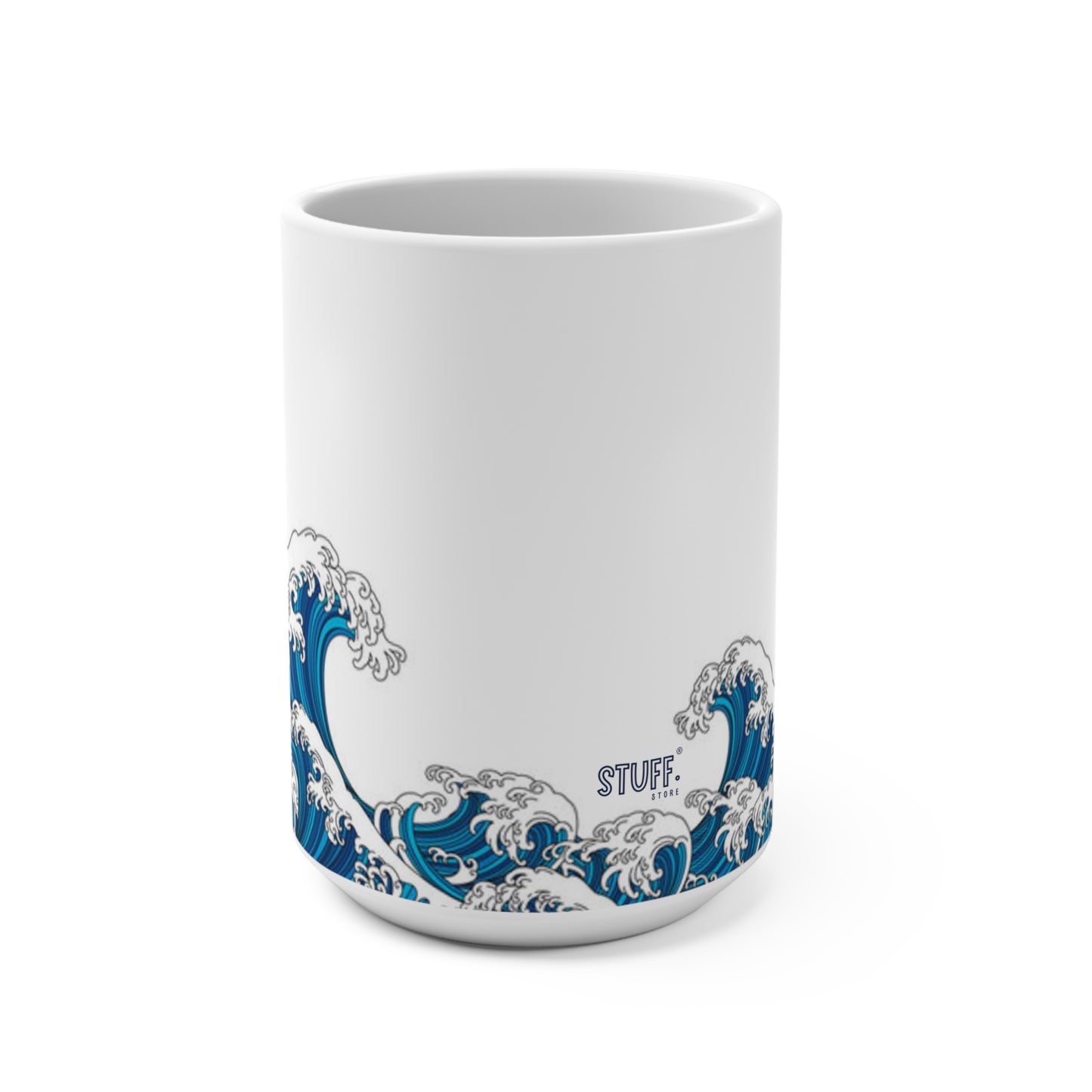 The Wave Cup | Ceramic mug 440ml - Hokusai inspiration