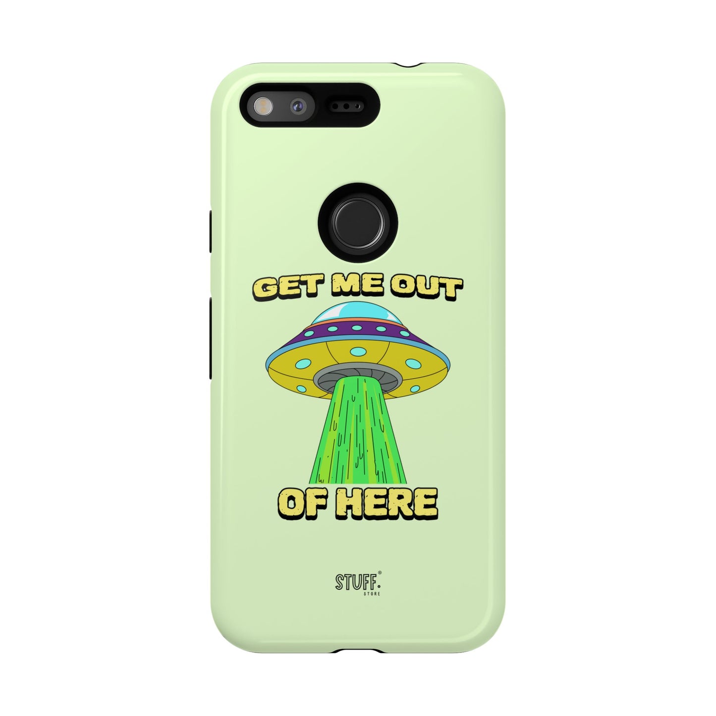 Get Me Out of Here | Coque résistante anti-choc — Vert Menthe