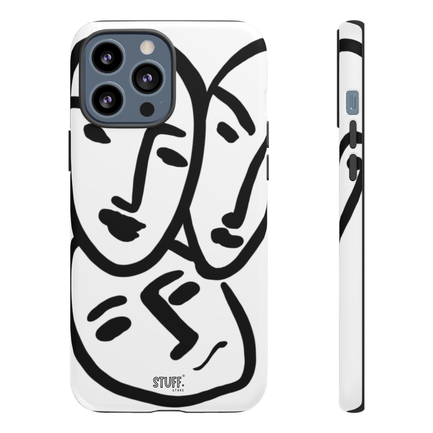 Les Trois Visages | Coque résistante double protection — inspiration Matisse
