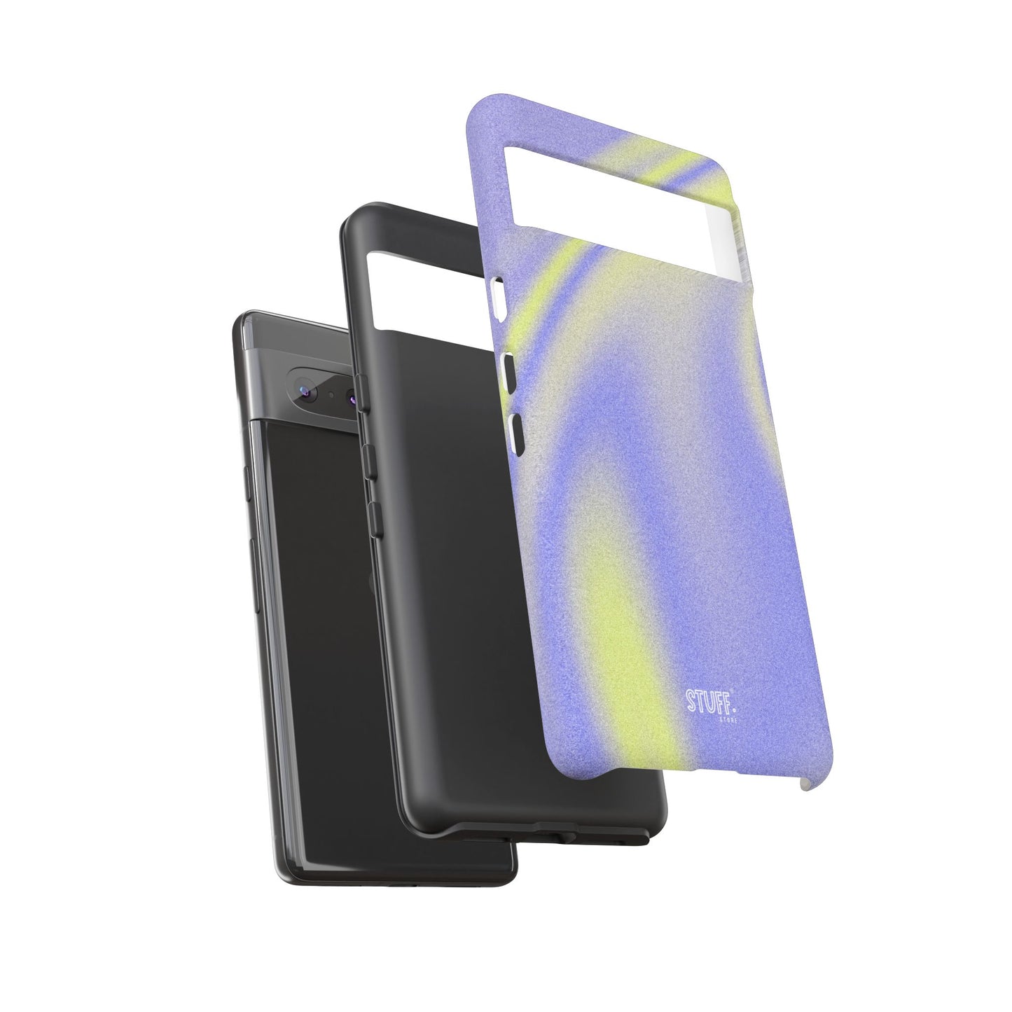 Vibrant Case | Coque résistante double protection anti-choc - Violet & Jaune
