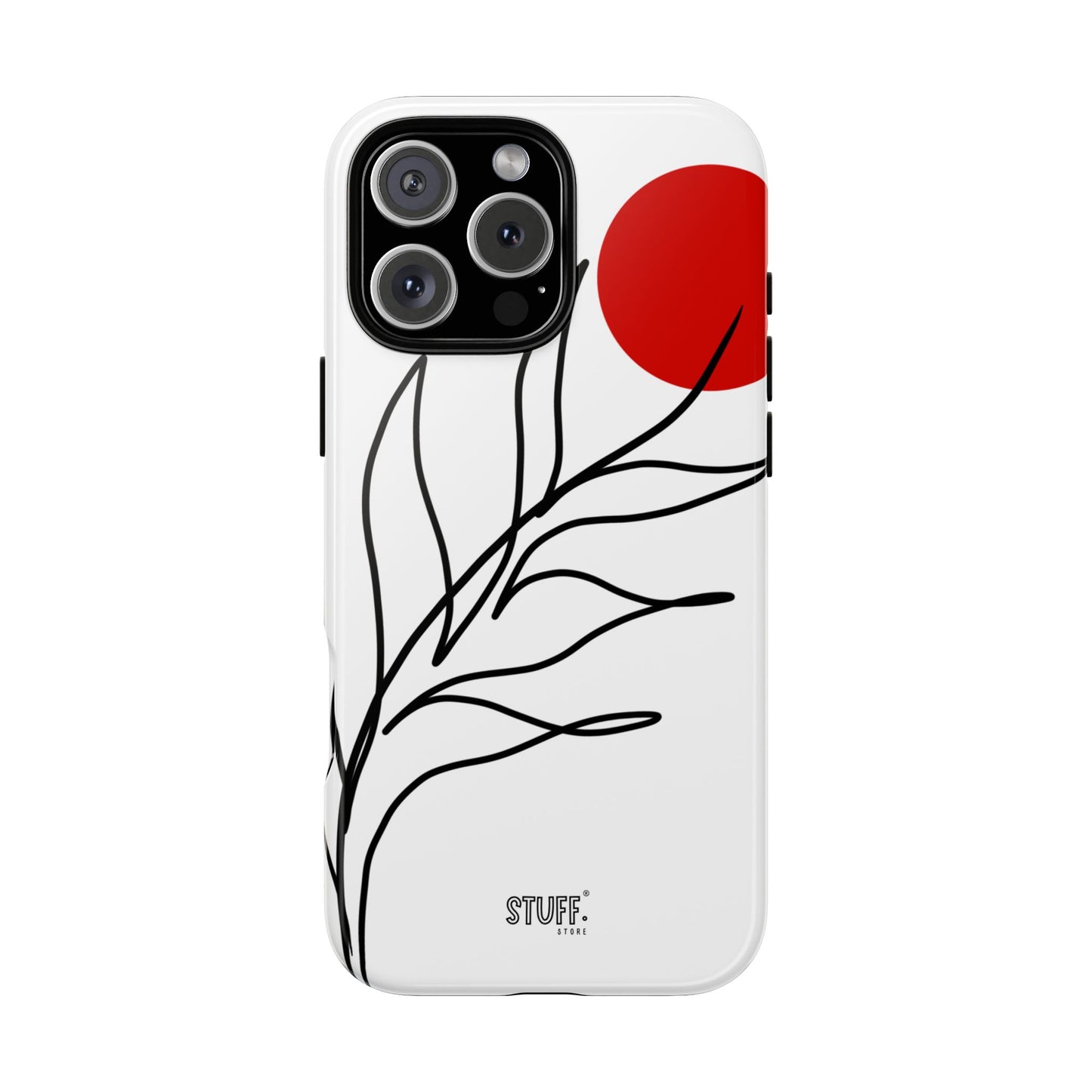 Red Sun Case | Coque résistante double protection avec Design Minimaliste