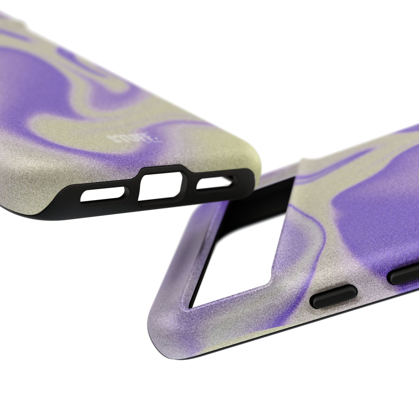 Swirly Case | Coque résistante double protection - Motif vague pourpre