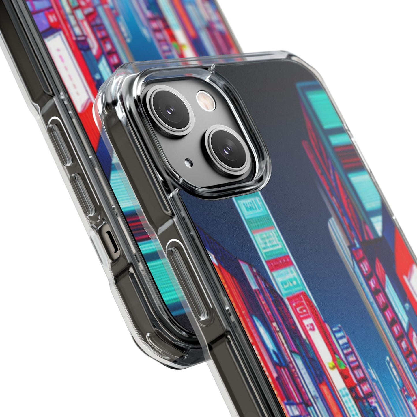 Cyber City Case | Coque transparente magnétique antichoc compatible MagSafe®