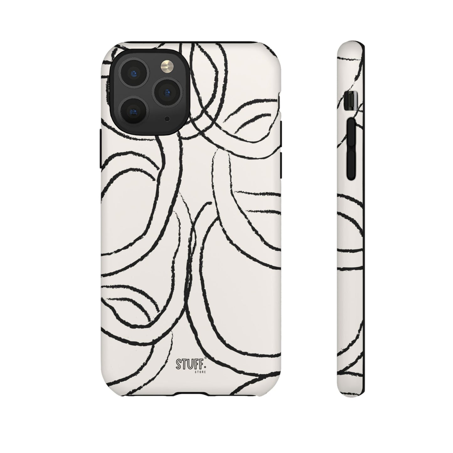 Doodly Case | Coque résistante double protection avec Design Gribouillis Minimaliste