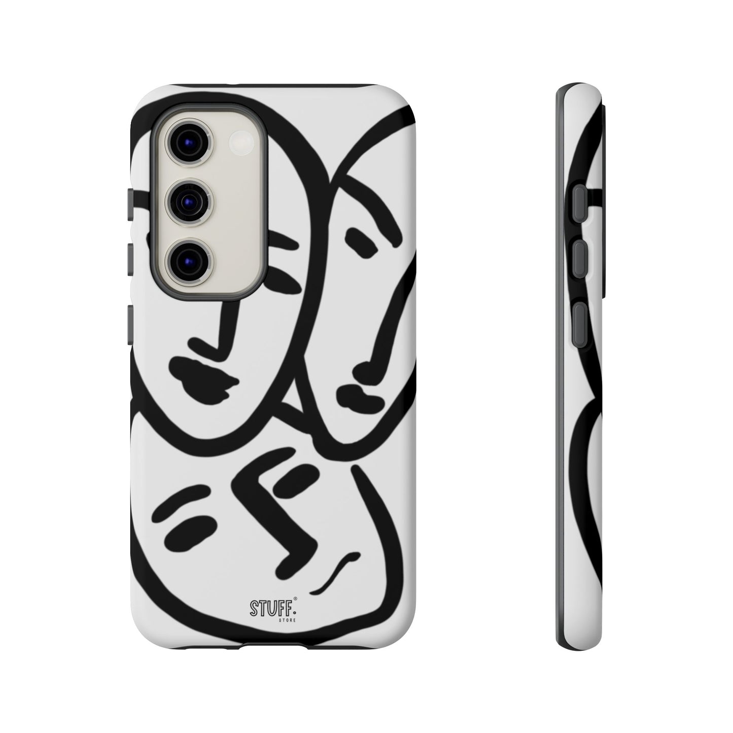 Les Trois Visages | Coque résistante double protection — inspiration Matisse