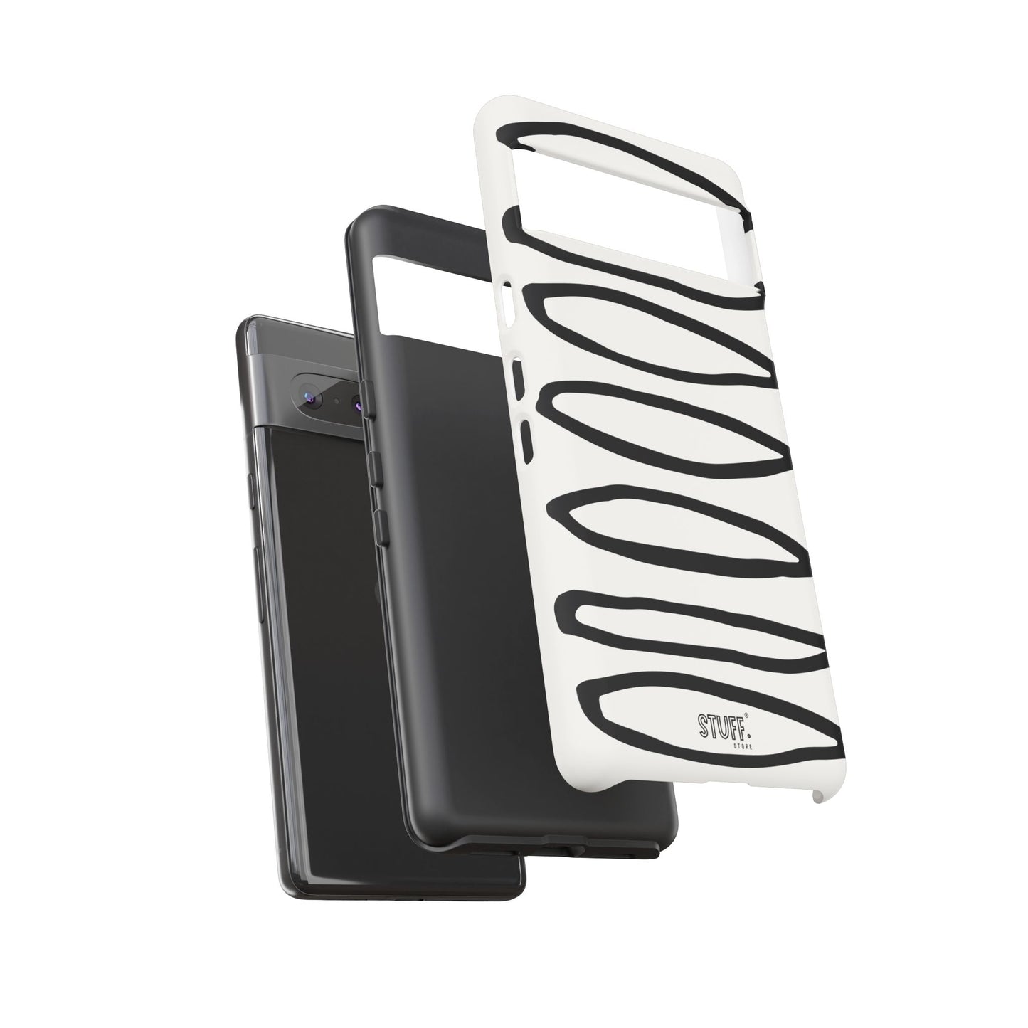 Loopy Case | Coque résistante double protection - Motif cercles abstraits