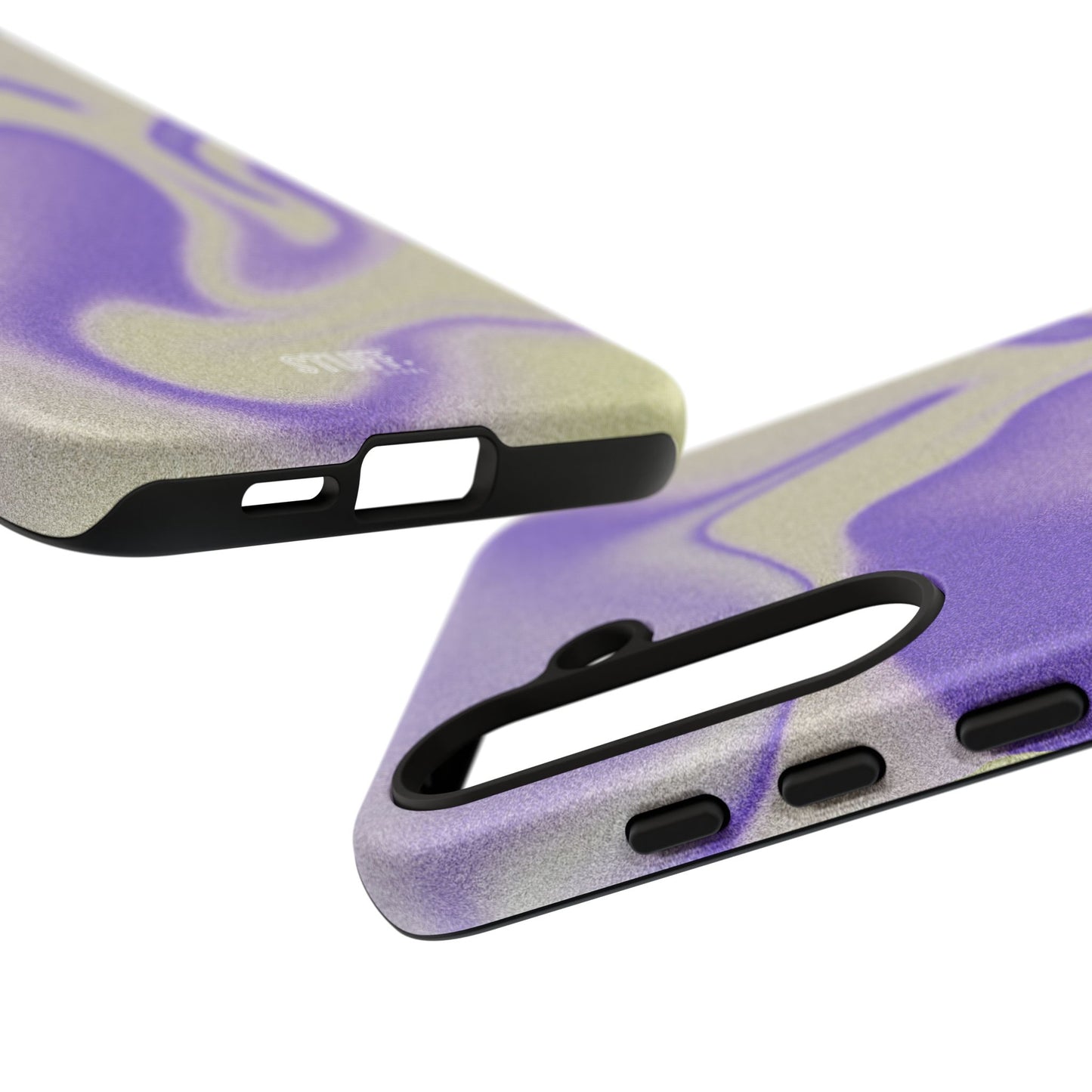 Swirly Case | Coque résistante double protection - Motif vague pourpre
