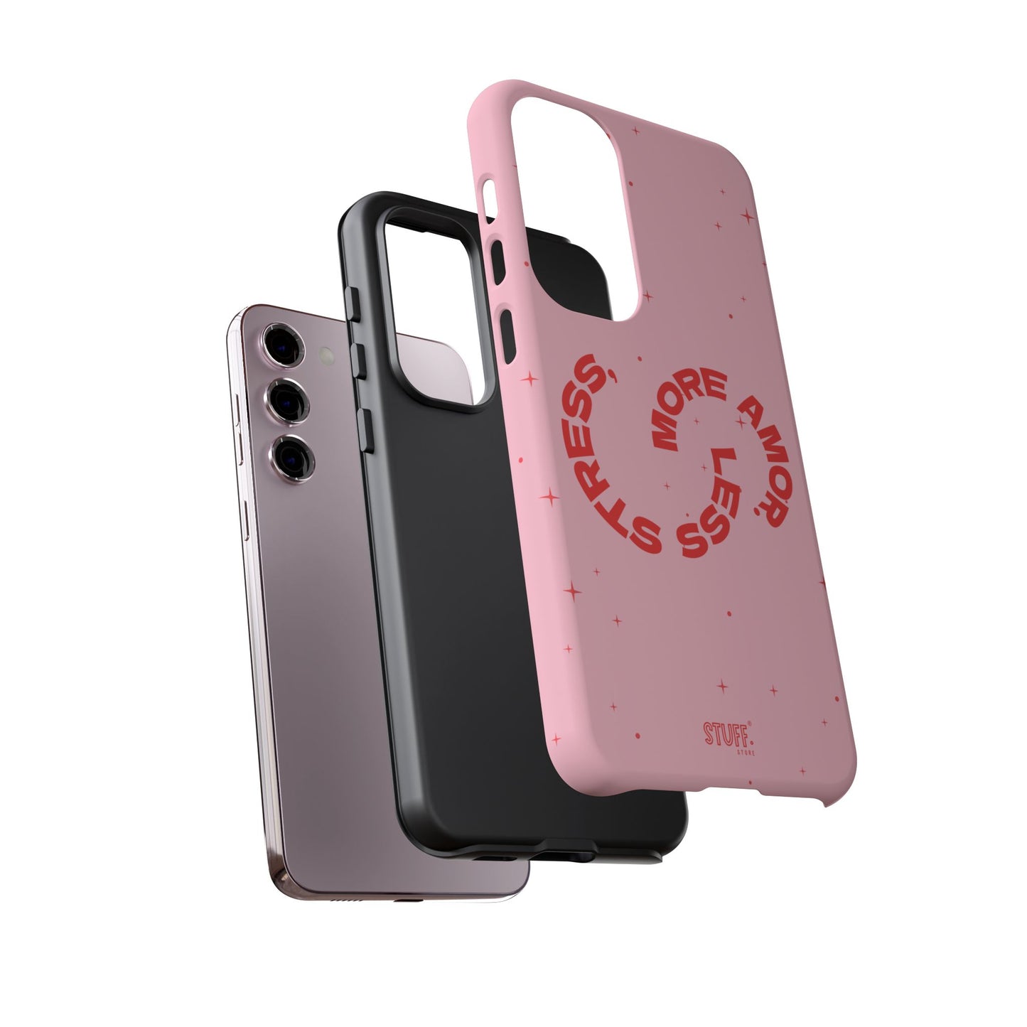 More Amor Case | Coque résistante double protection avec phrase Bienveillante