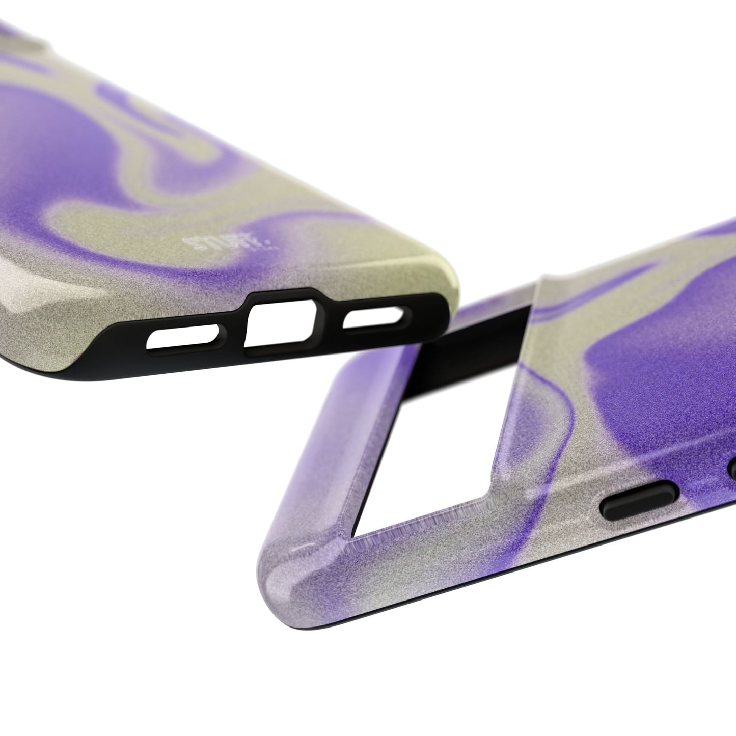Swirly Case | Coque résistante double protection - Motif vague pourpre