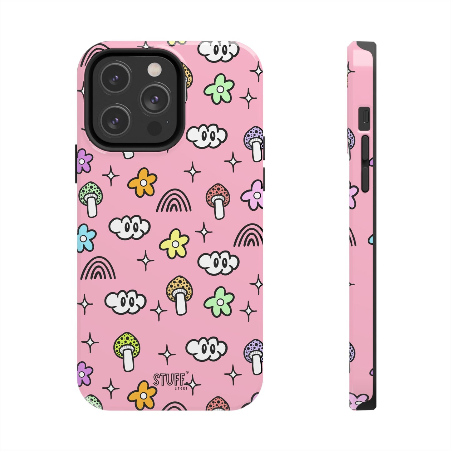Pixie Case | Coque résistante double protection | Pixie Collection - Pink Matte Effect