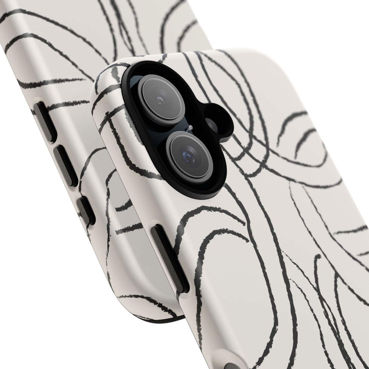 Doodly Case | Coque résistante double protection avec Design Gribouillis Minimaliste