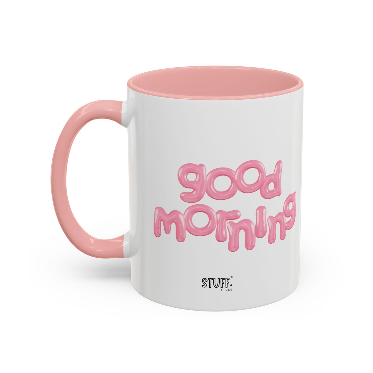 Balloon Cup | Two-tone ceramic mug with "balloon" lettering - 330ml