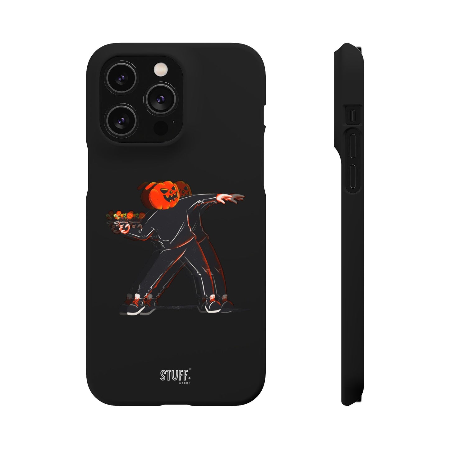 Pumpksy | Coque snap légère et résistante inspiration Banksy – Noir