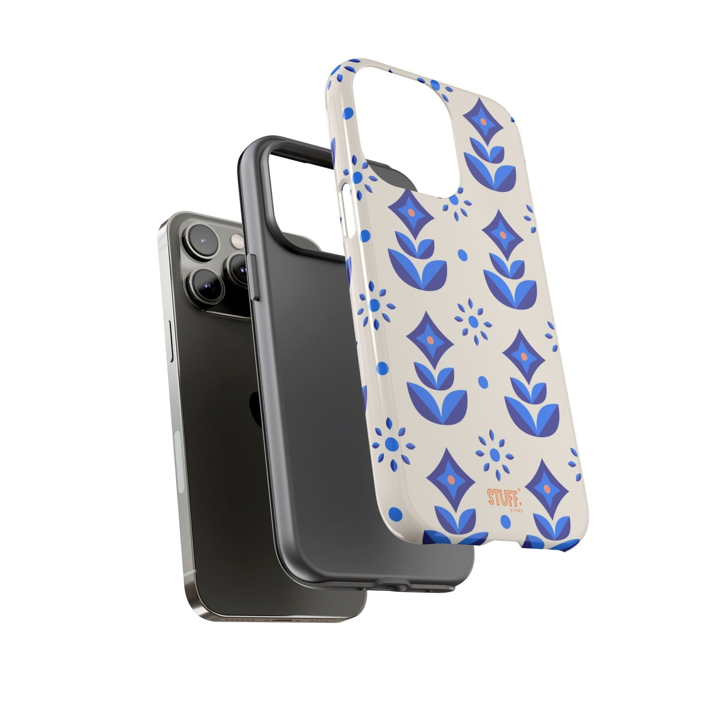 Floral Case | Coque résistante double protection avec Design Fleuri