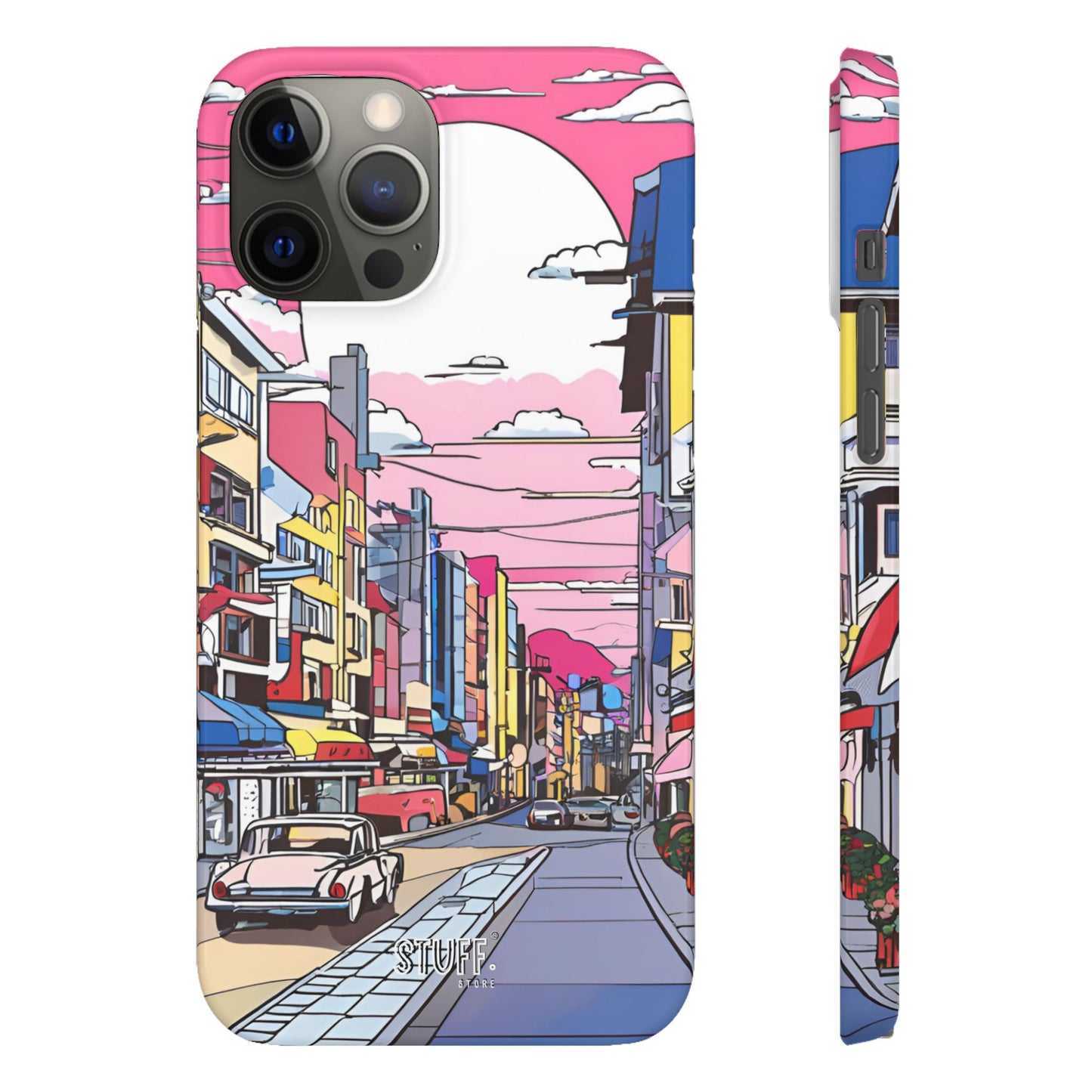 Pop Art Sunset | Coque snap légère et résistante inspiration Lichtenstein