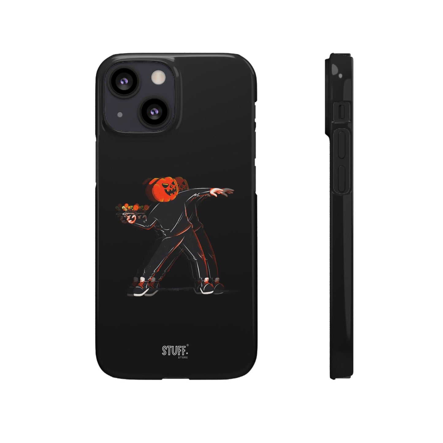 Pumpksy | Coque snap légère et résistante inspiration Banksy – Noir