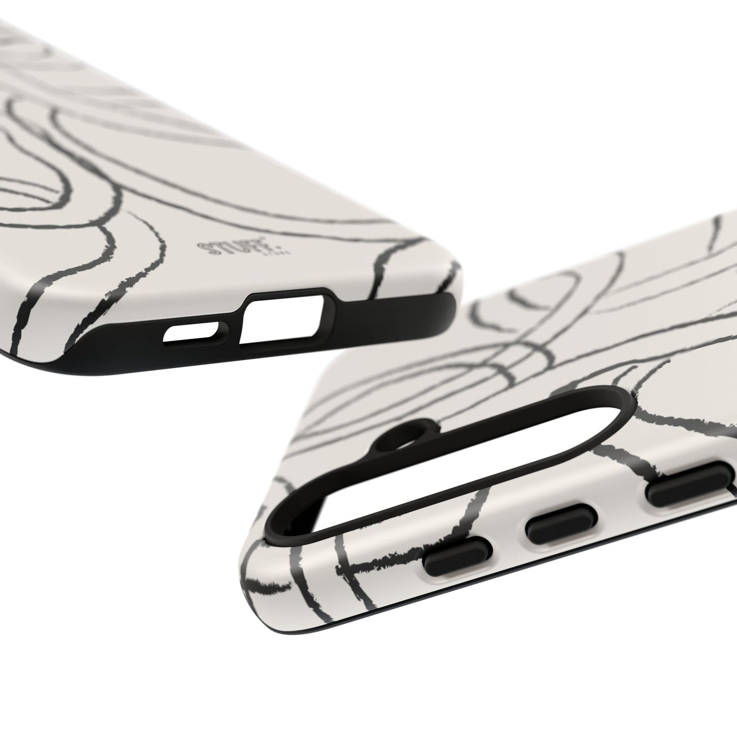 Doodly Case | Coque résistante double protection avec Design Gribouillis Minimaliste