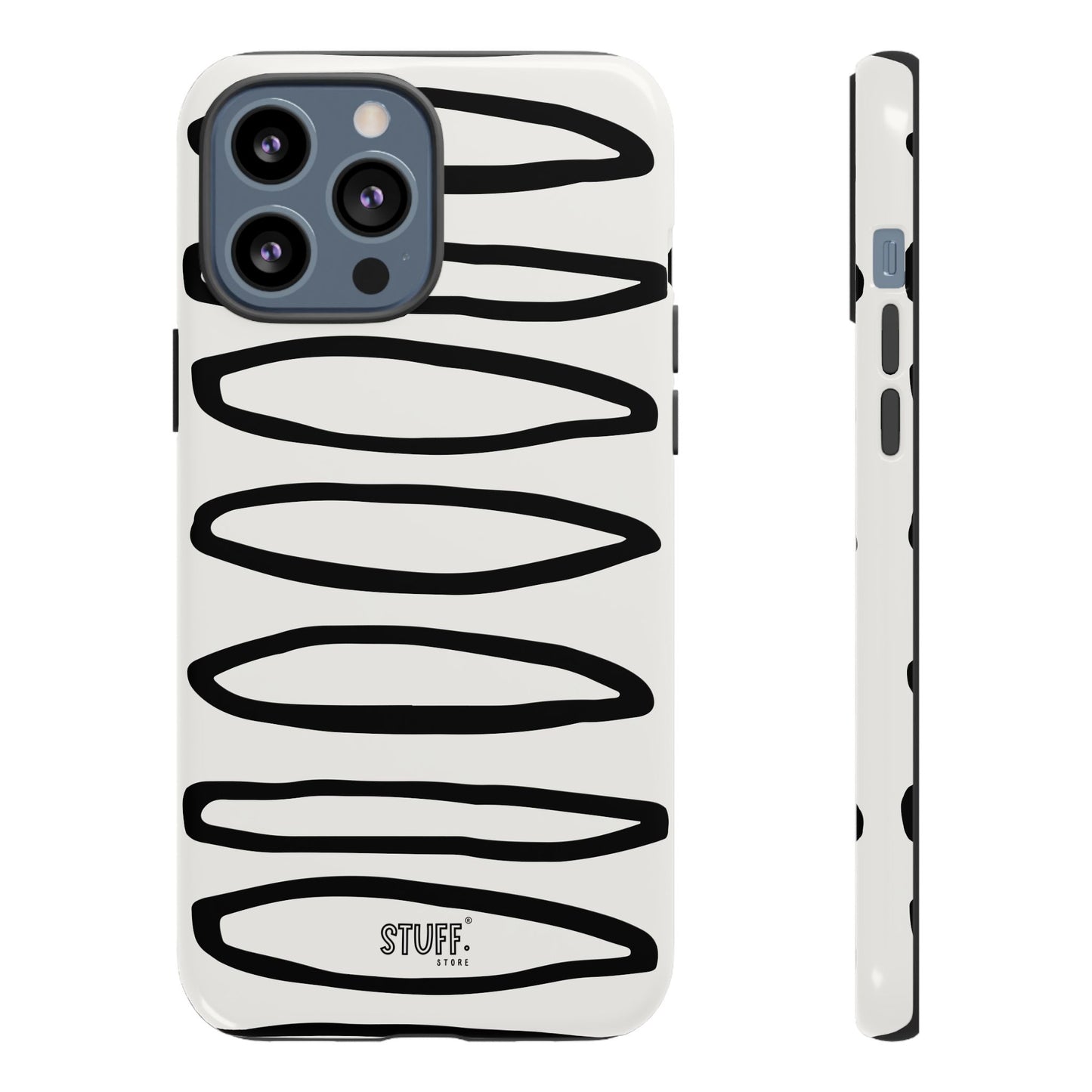Loopy Case | Coque résistante double protection - Motif cercles abstraits