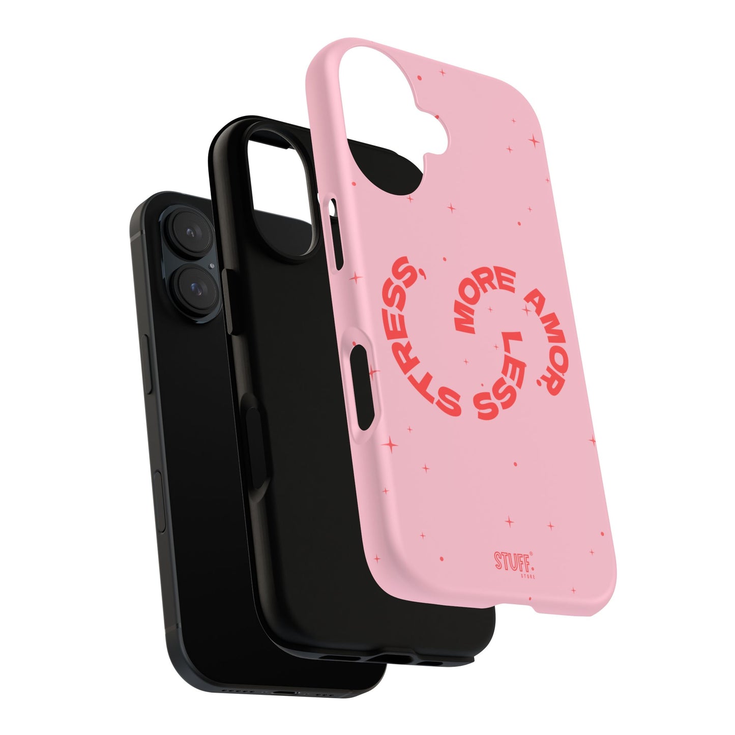 More Amor Case | Coque résistante double protection avec phrase Bienveillante