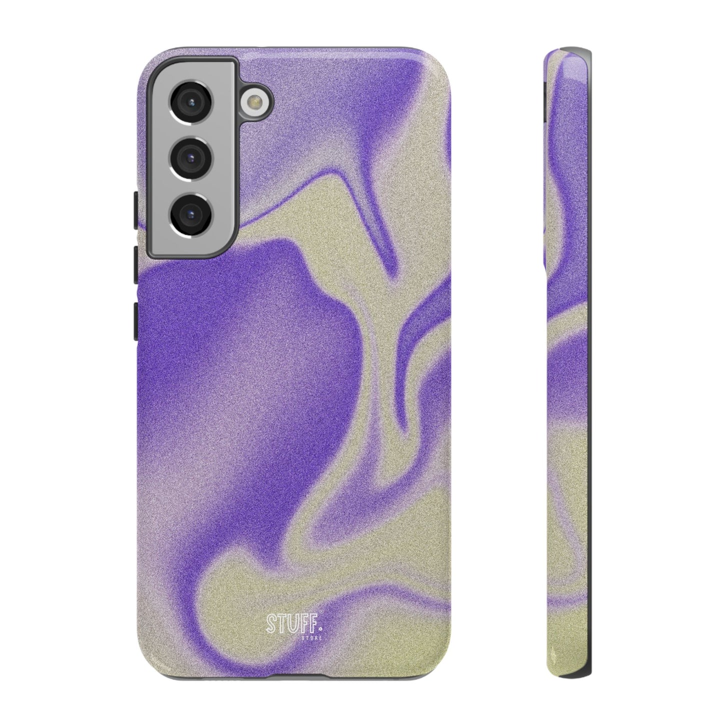 Swirly Case | Coque résistante double protection - Motif vague pourpre