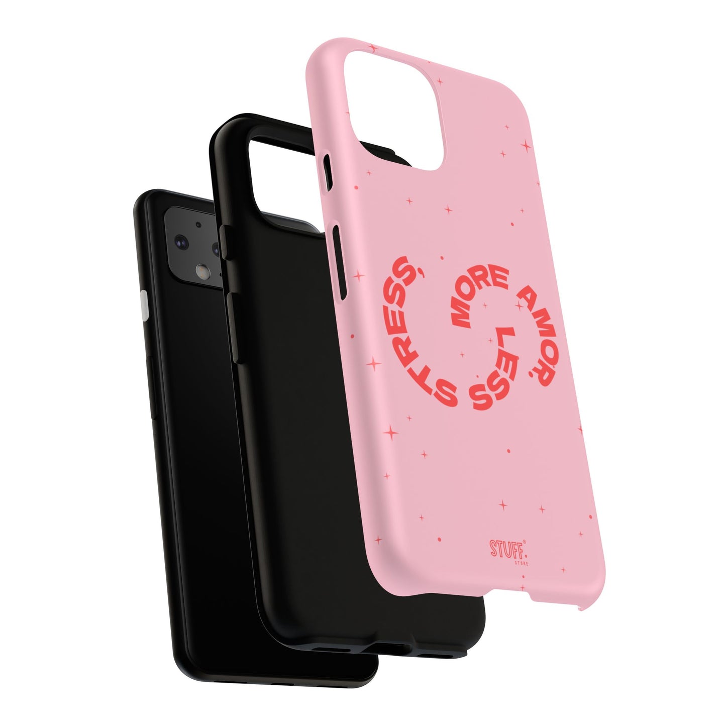 More Amor Case | Coque résistante double protection avec phrase Bienveillante