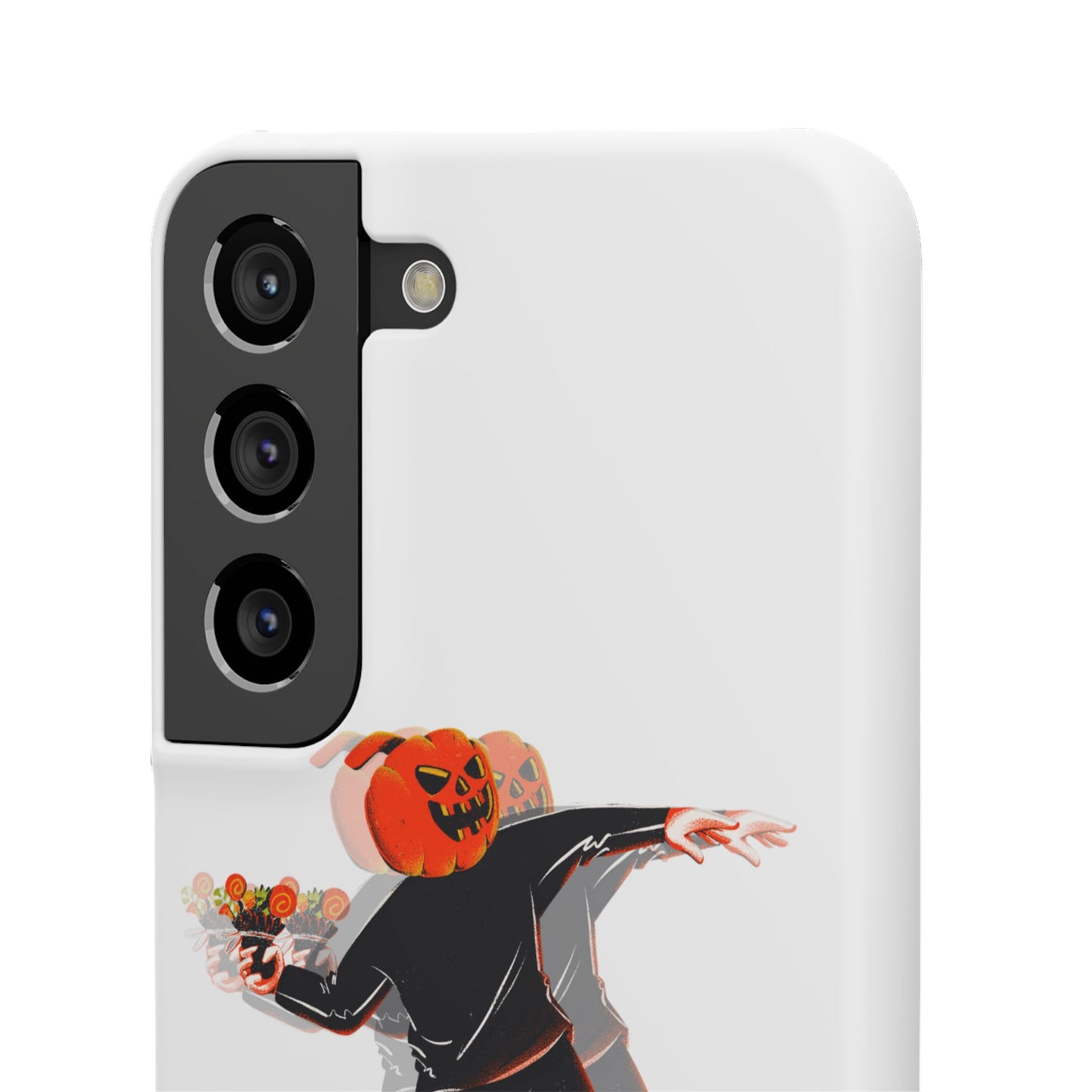 Pumpksy | Coque snap légère et résistante inspiration Banksy – Blanc