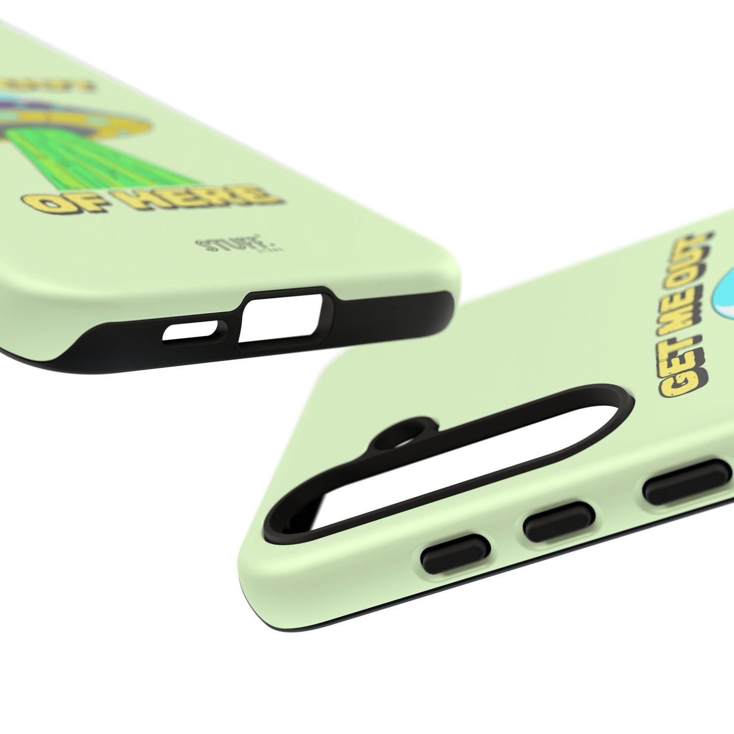 Get Me Out of Here | Coque résistante anti-choc — Vert Menthe