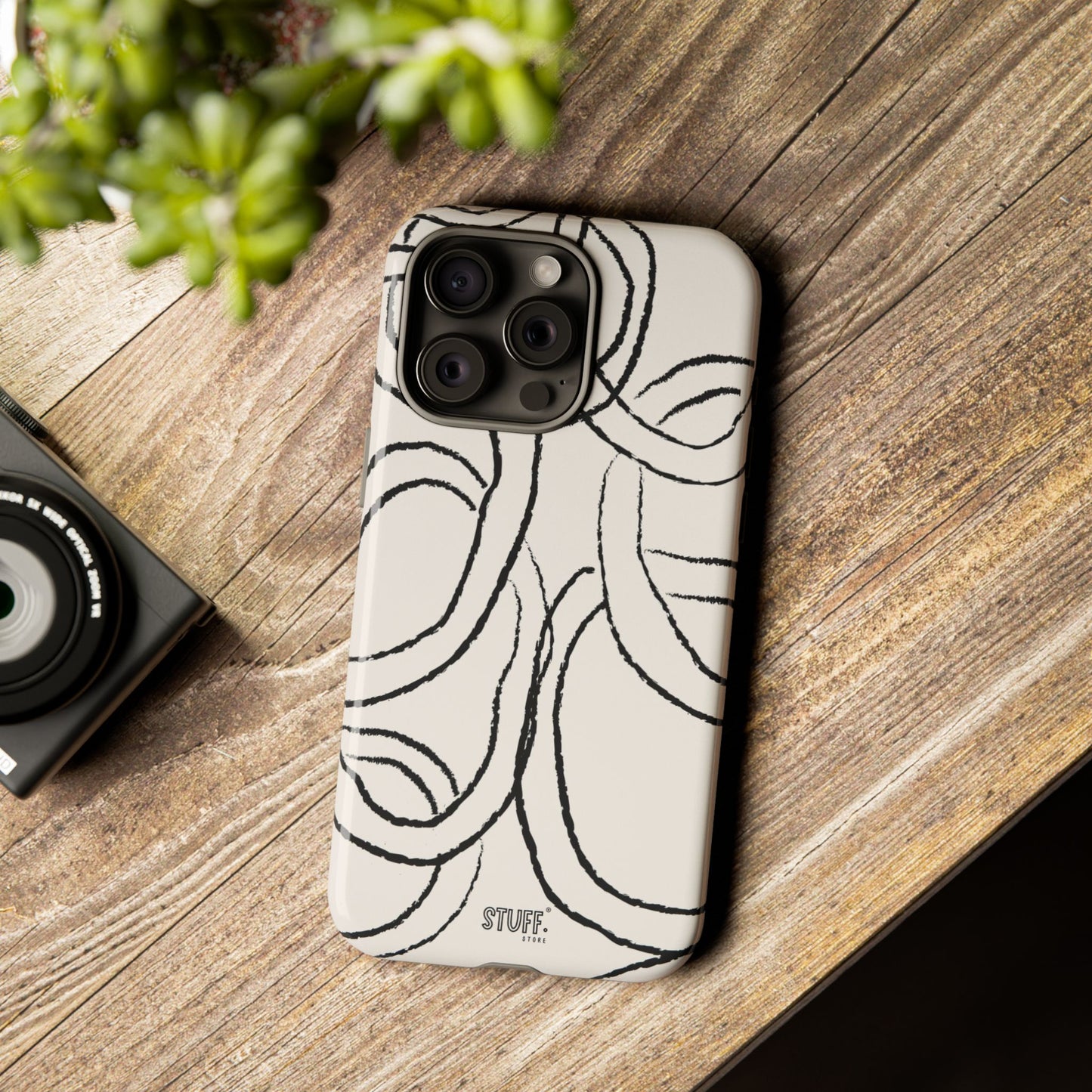 Doodly Case | Coque résistante double protection avec Design Gribouillis Minimaliste