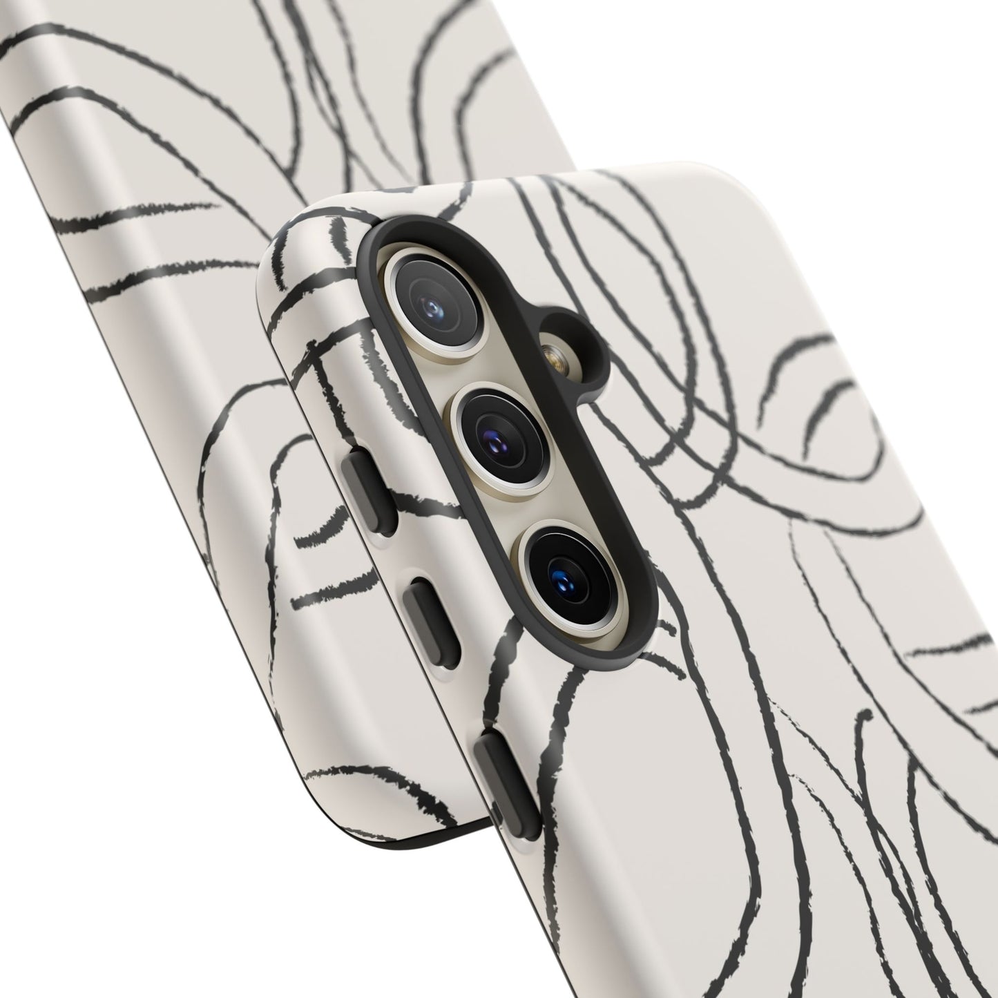 Doodly Case | Coque résistante double protection avec Design Gribouillis Minimaliste
