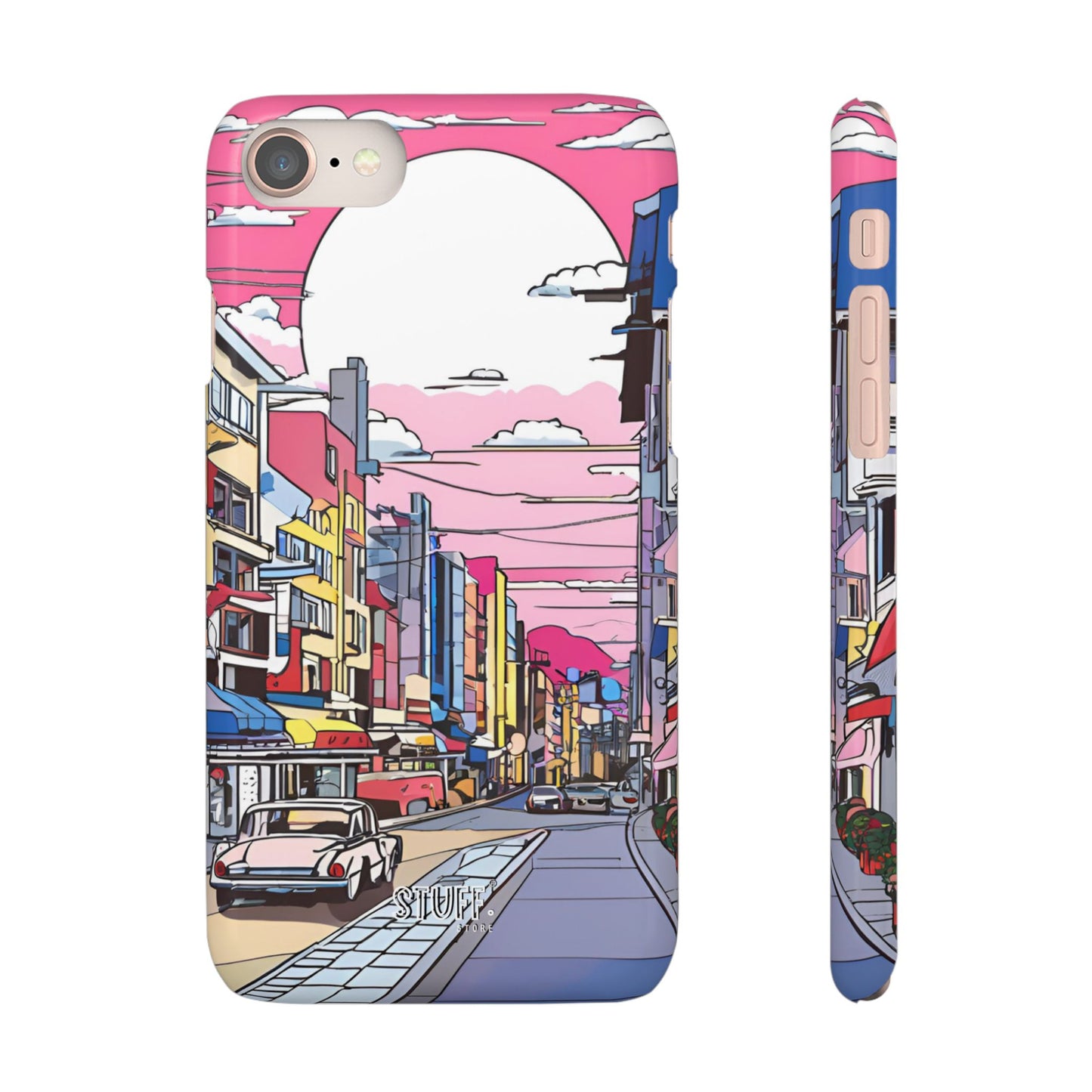 Pop Art Sunset | Coque snap légère et résistante inspiration Lichtenstein
