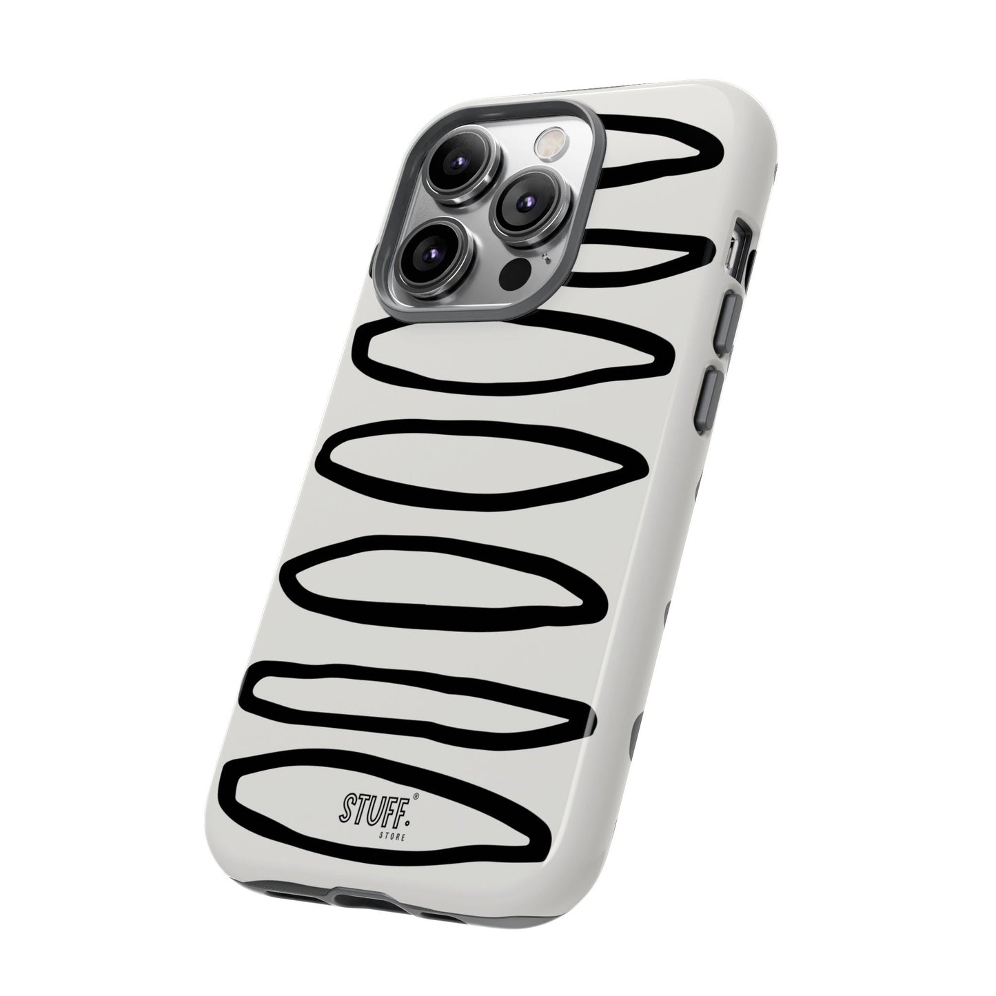 Loopy Case | Coque résistante double protection - Motif cercles abstraits