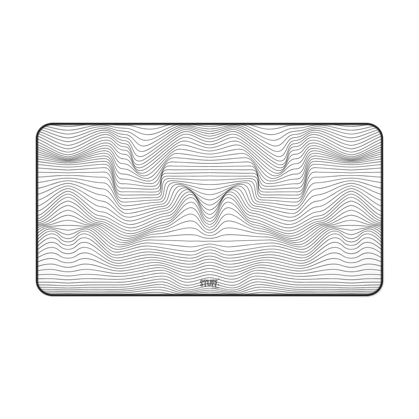 Tapis de bureau XL | Ergonomique avec motif ondulé