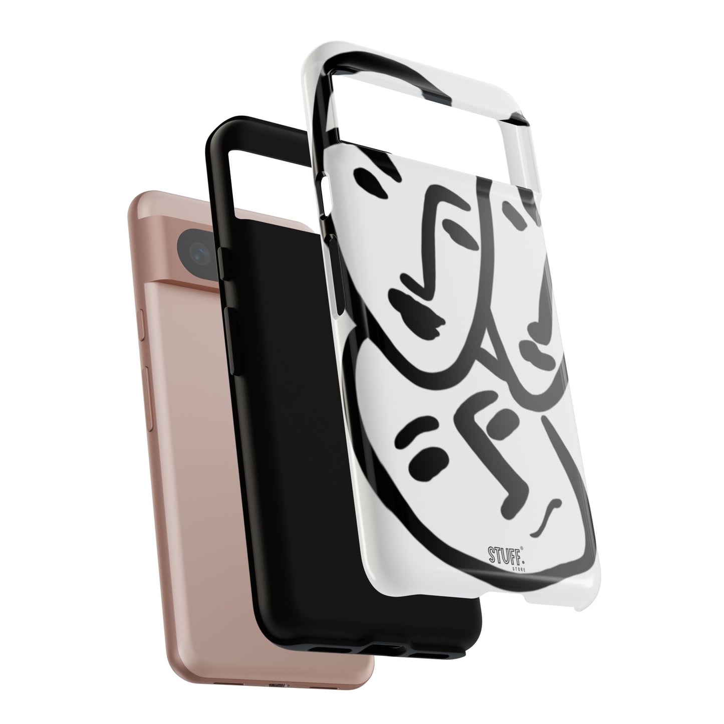 Les Trois Visages | Coque résistante double protection — inspiration Matisse