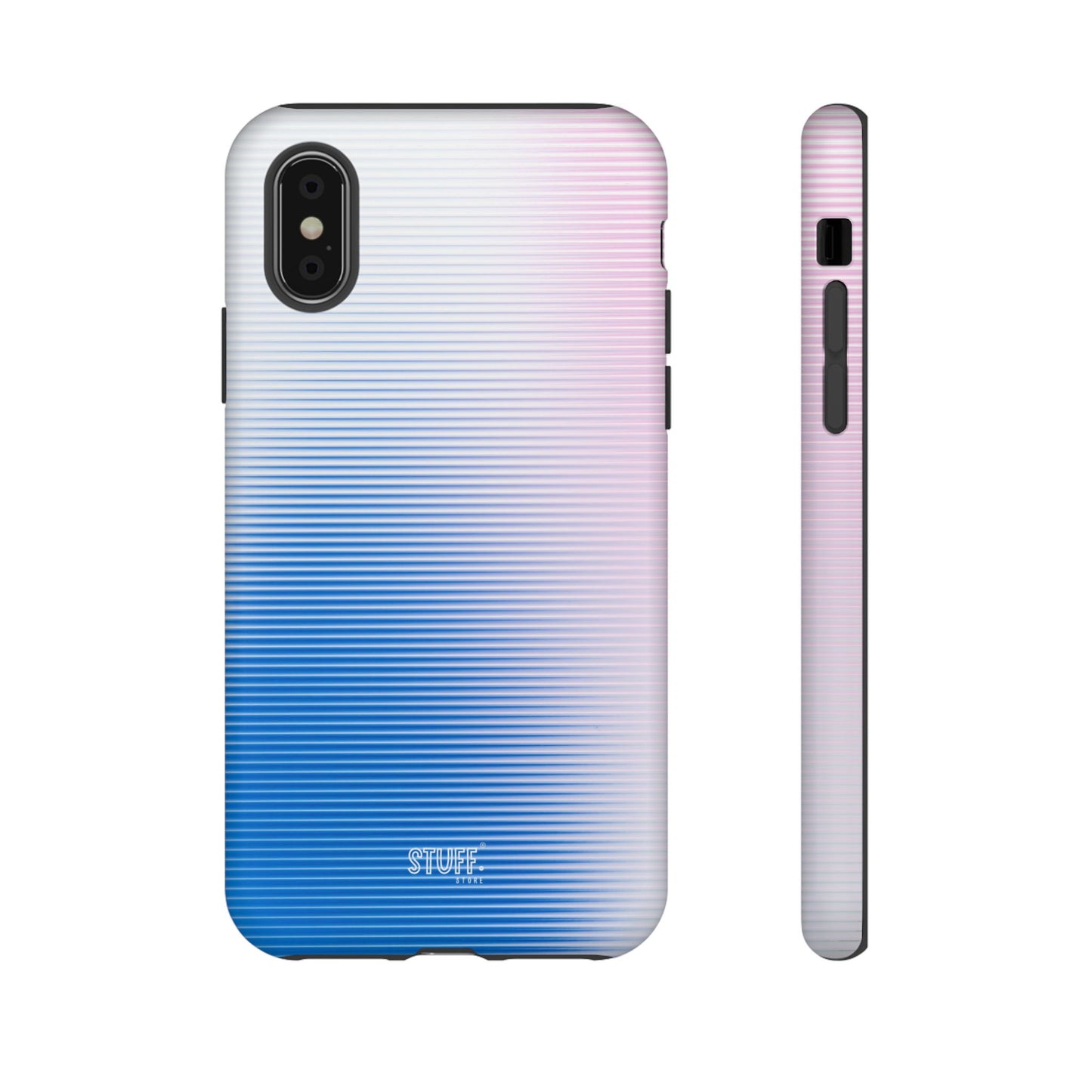 Gradient Case | Coque résistante double protection anti-choc - Dégradé Bleu & Rose