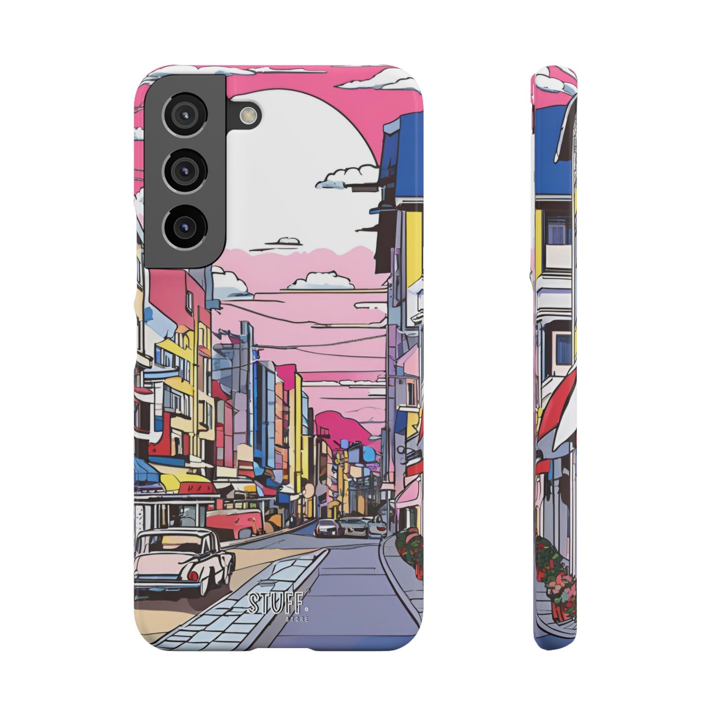 Pop Art Sunset | Coque snap légère et résistante inspiration Lichtenstein