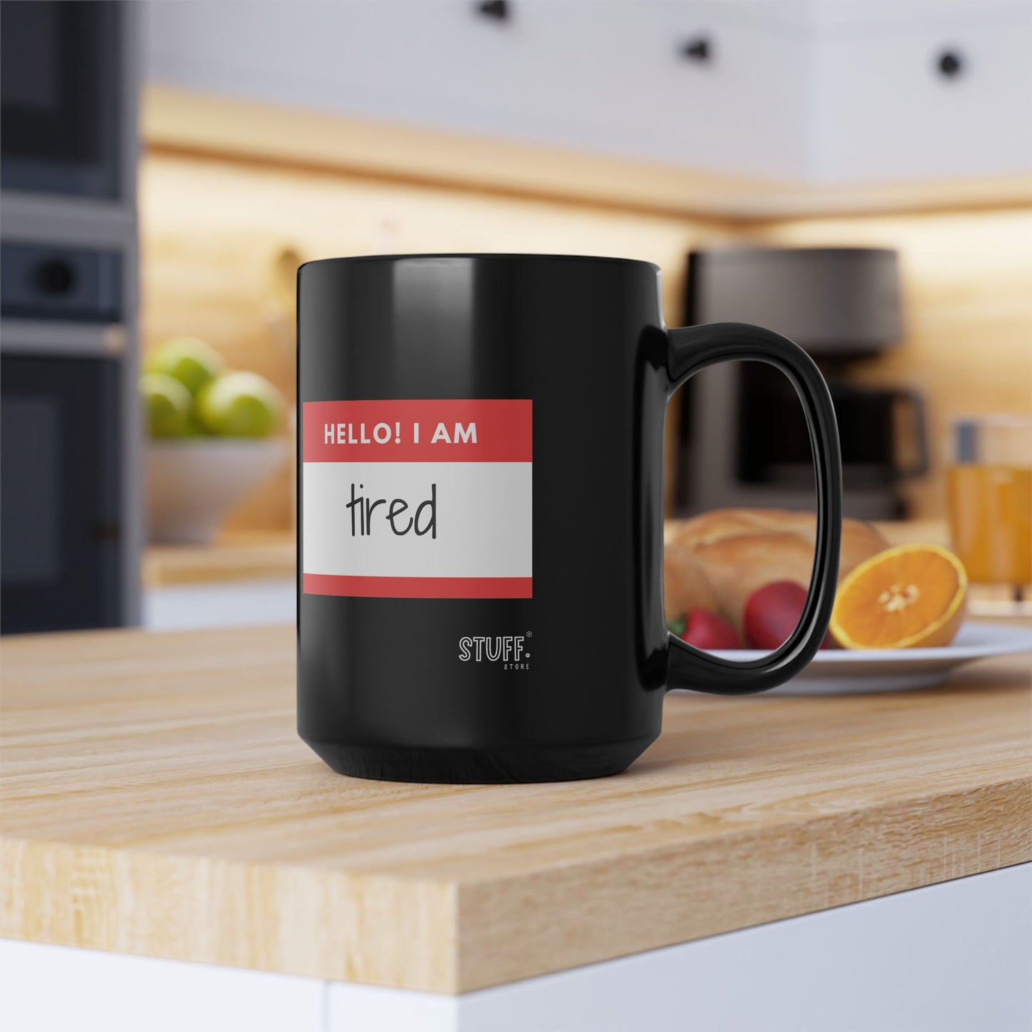 Hello! Cup | Mug en céramique noir 330ml / 440ml
