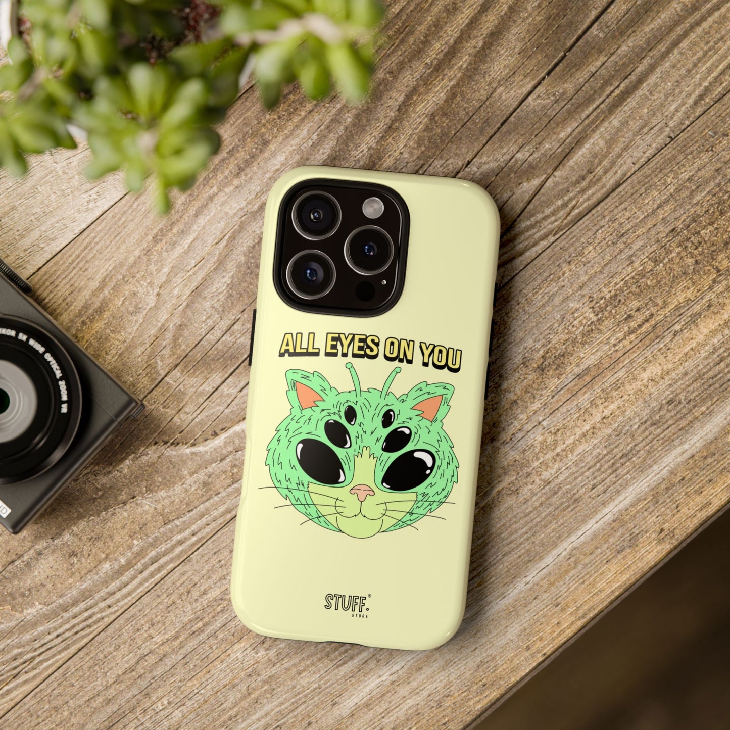 All Eyes on You Case | Coque résistante double protection avec Design Alien drôle