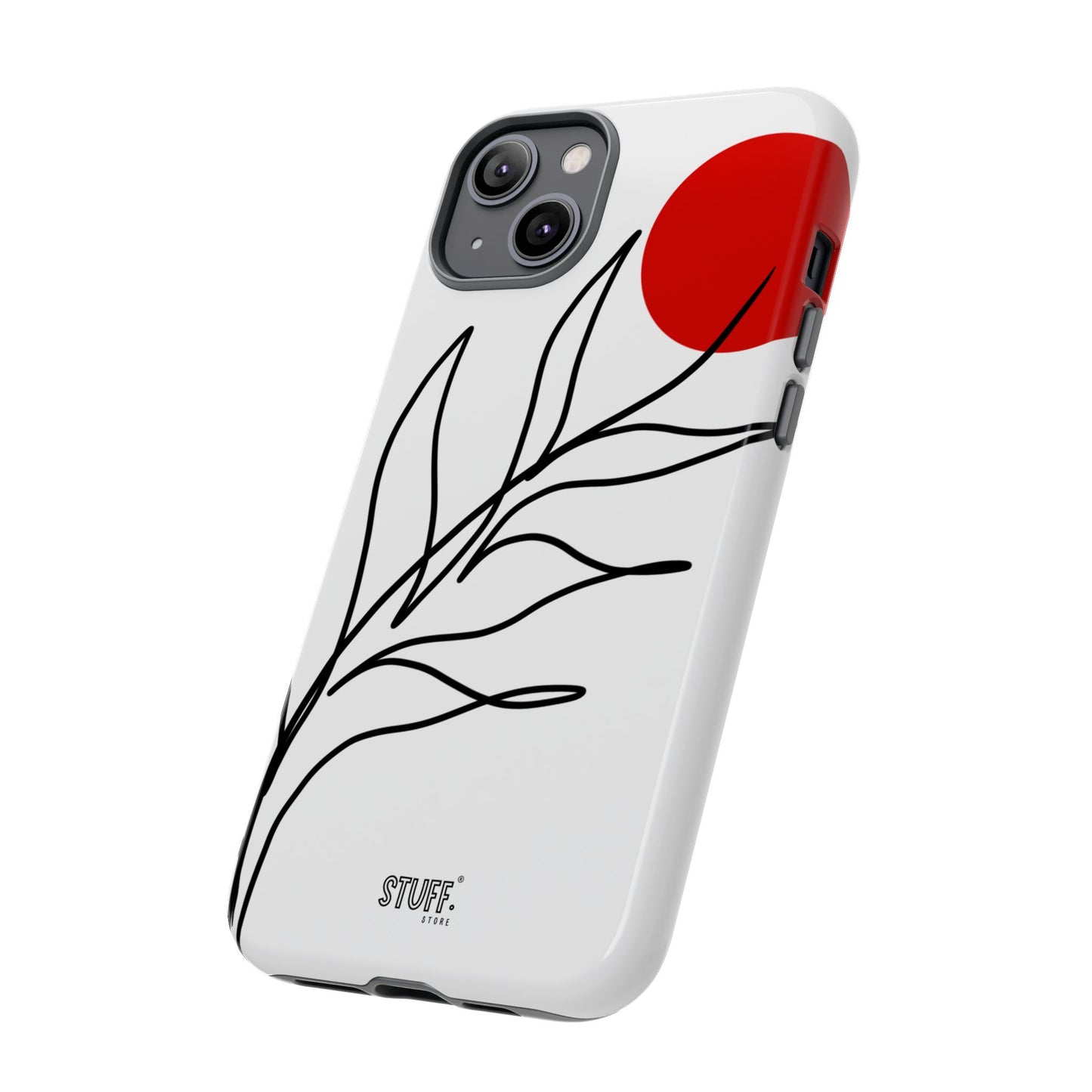 Red Sun Case | Coque résistante double protection avec Design Minimaliste