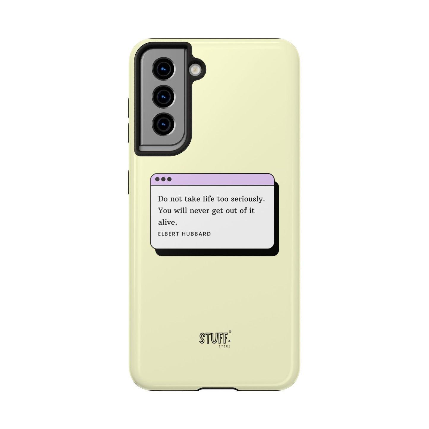 Window Case | Coque résistante à double protection avec citation – Design minimal & message puissant