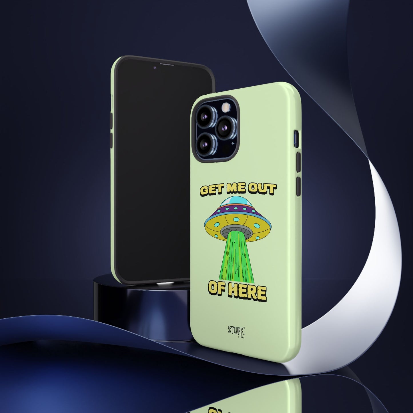 Get Me Out of Here | Coque résistante anti-choc — Vert Menthe