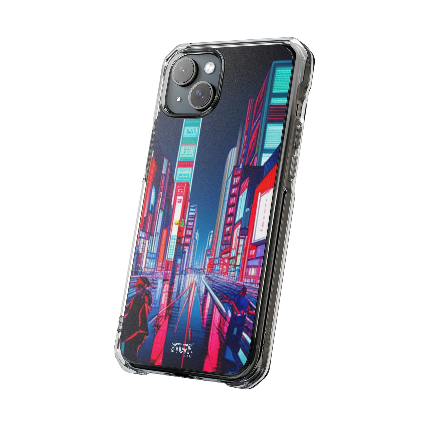 Cyber City Case | Coque transparente magnétique antichoc compatible MagSafe®