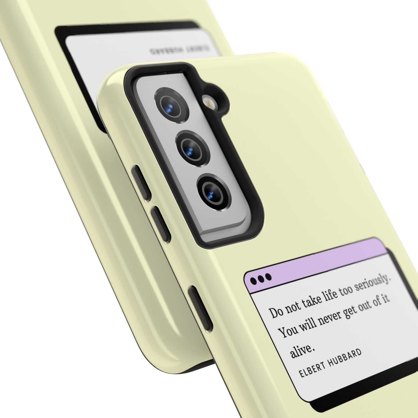 Window Case | Coque résistante à double protection avec citation – Design minimal & message puissant