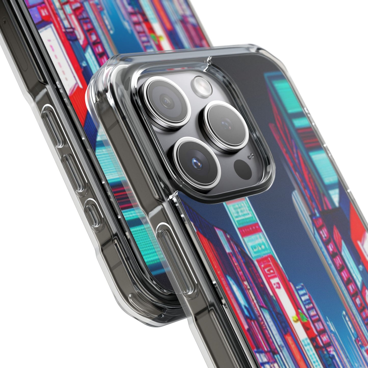 Cyber City Case | Coque transparente magnétique antichoc compatible MagSafe®