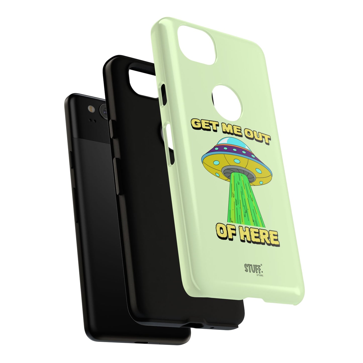 Get Me Out of Here | Coque résistante anti-choc — Vert Menthe