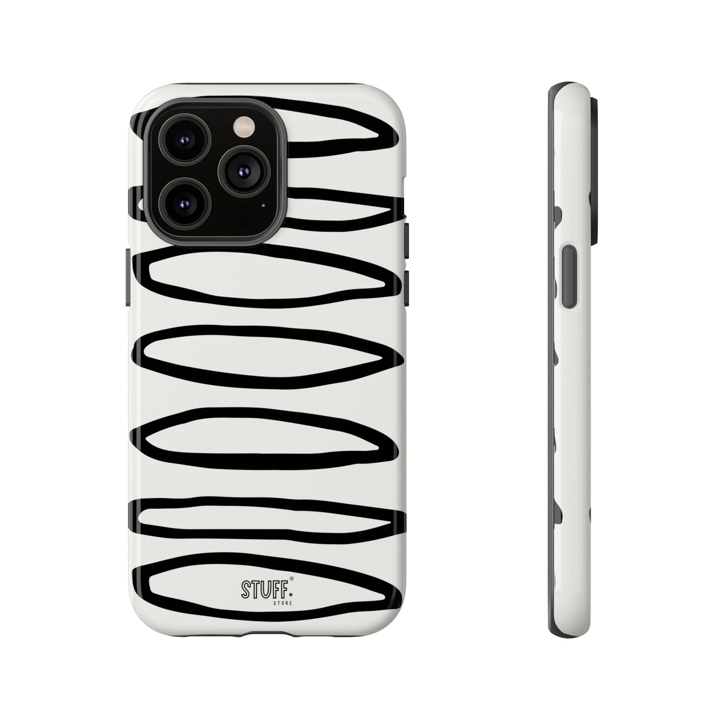 Loopy Case | Coque résistante double protection - Motif cercles abstraits