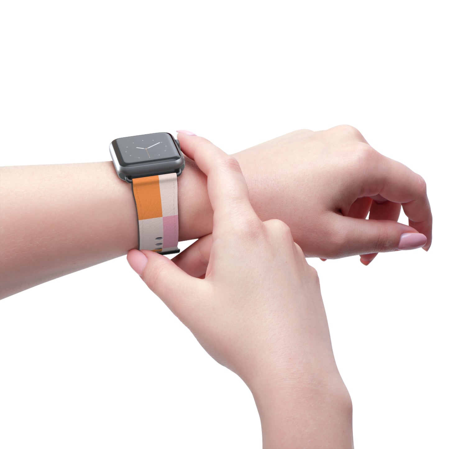 Peachy Band | bracelet Apple Watch simili cuir
