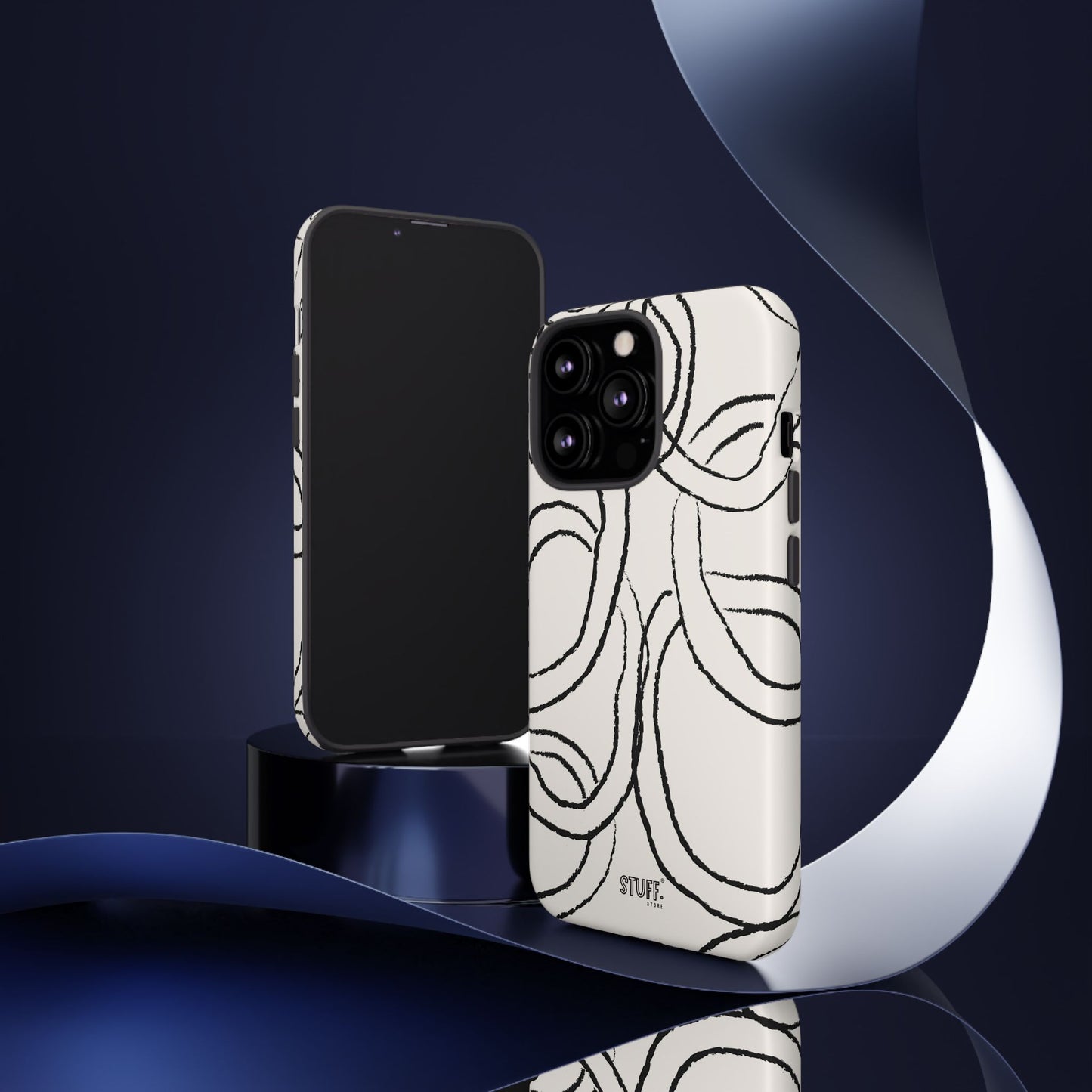 Doodly Case | Coque résistante double protection avec Design Gribouillis Minimaliste