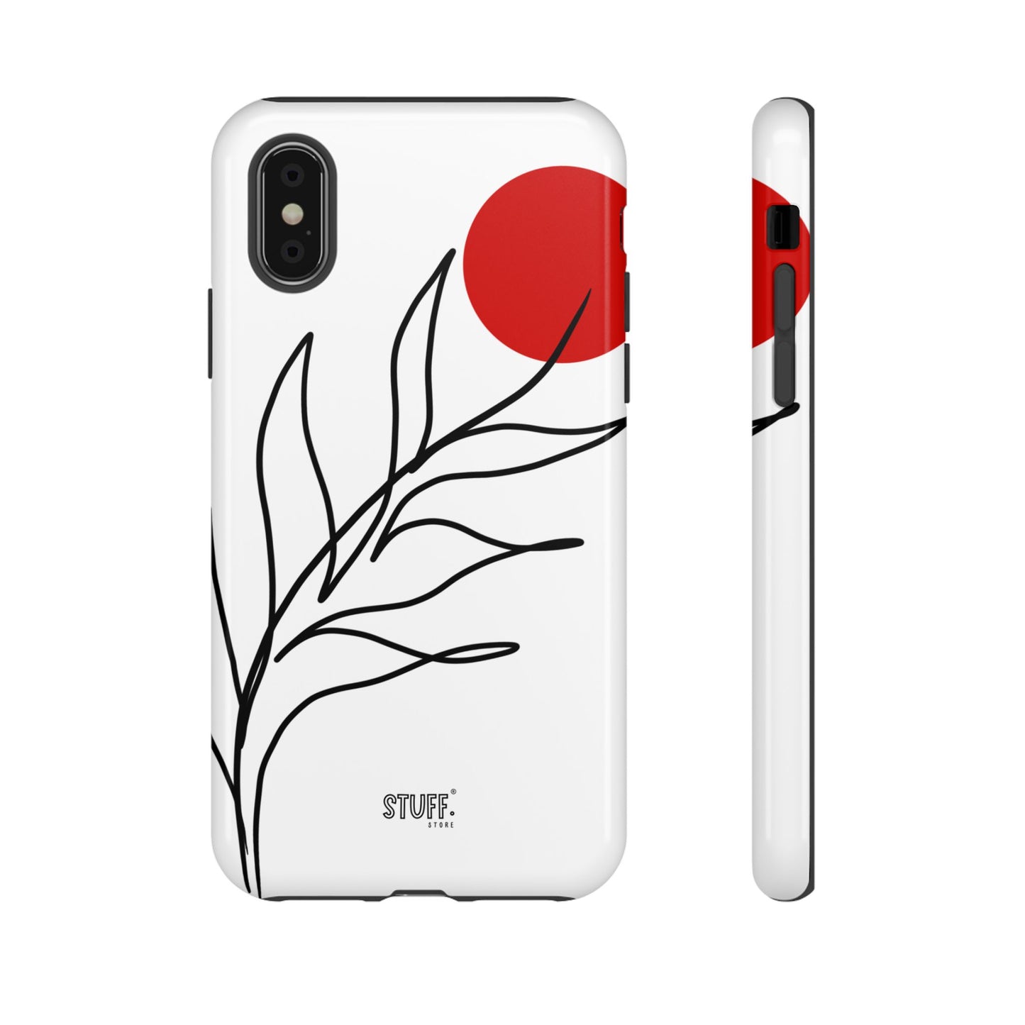 Red Sun Case | Coque résistante double protection avec Design Minimaliste